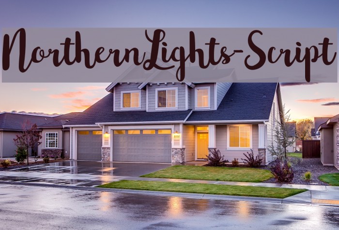 NorthernLights-Script Font examples