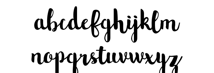 NorthernLights-Script Font LOWERCASE