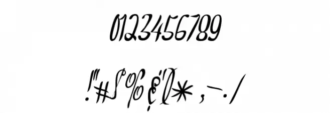 NorthernMontgomery Font OTHER CHARS