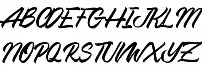 Northing Schriftart Groß