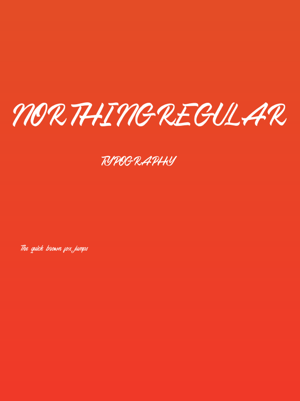 NorthingRegular Poster