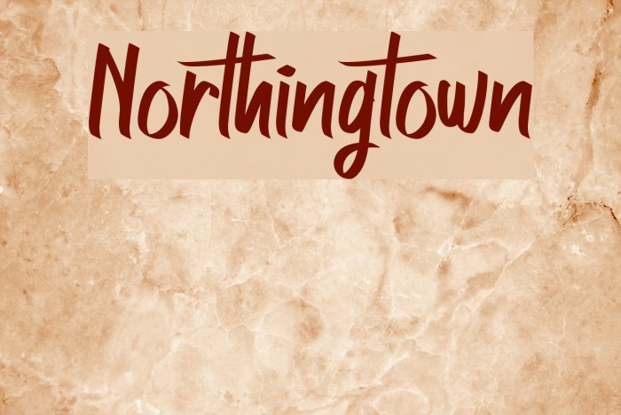 Northingtown Font examples