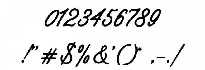Northland Script regular Font OTHER CHARS