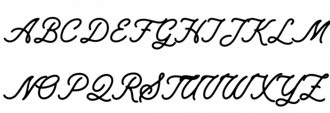 Northland Script regular Fonte MAIÚSCULAS