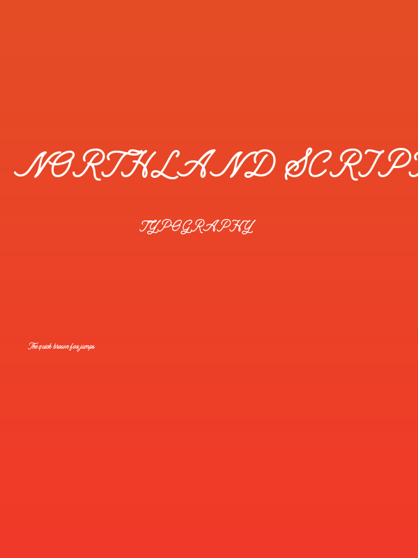 Northland Script regular Poster