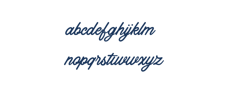 Northland Script regular Lowercase