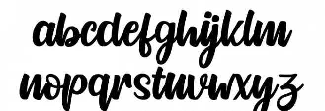 Northline Script 字体 小写