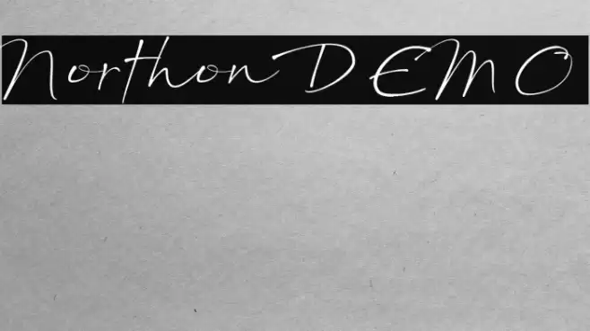 Northon DEMO Font examples