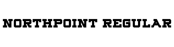 Northpoint Regular  Free Fonts Download