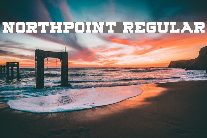 Northpoint Regular Font examples
