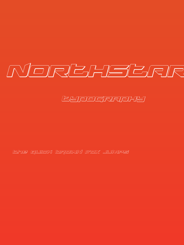 Northstar 3D Italic Poster