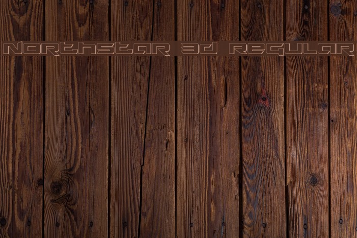 Northstar 3D Regular Font examples
