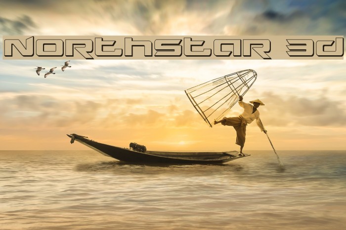 Northstar 3D Font examples