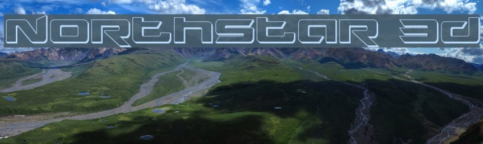 Northstar 3D Font examples