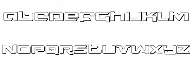 Northstar 3D Caratteri MINUSCOLO