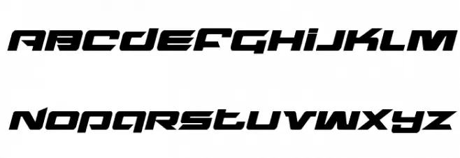 Northstar Bold Italic Font UPPERCASE