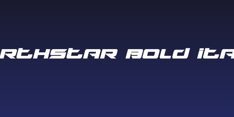 Northstar Bold Italic Social Header