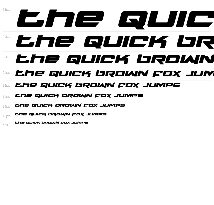 Northstar Bold Italic Waterfall