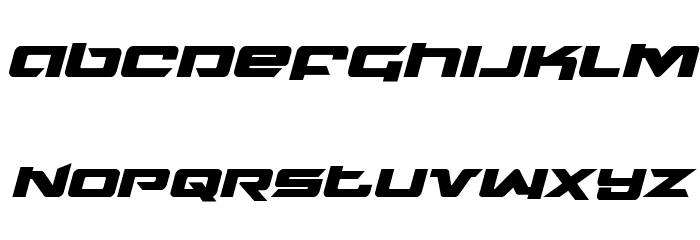 Northstar Bold Italic Font LOWERCASE