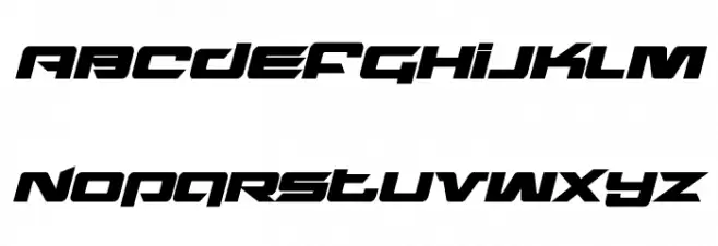 Northstar Bold Italic خط أحرف كبيرة
