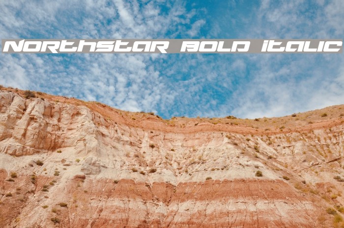 Northstar Bold Italic Font examples