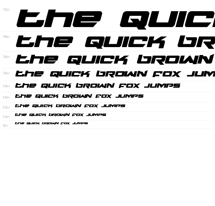 Northstar Bold Italic Waterfall