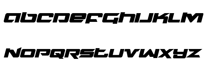 Northstar Bold Italic Font LOWERCASE