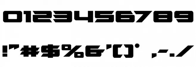 Northstar Bold Font OTHER CHARS