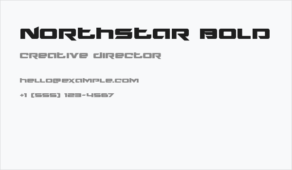 Northstar Bold Business Card