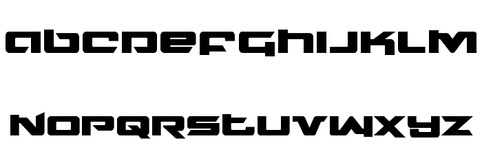 Northstar Bold Font LOWERCASE
