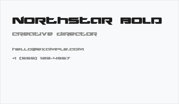 Northstar Bold Business Card