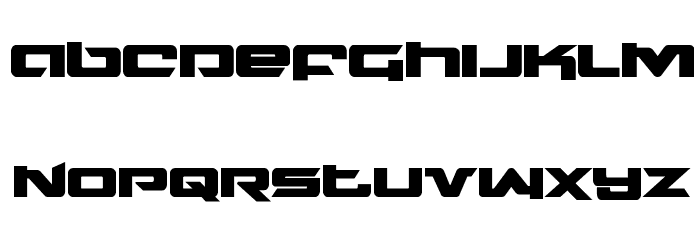 Northstar Bold Font LOWERCASE