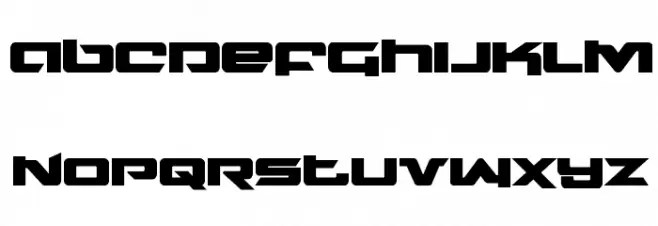 Northstar Bold Caratteri MINUSCOLO