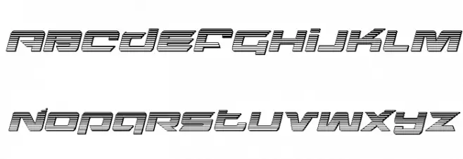 Northstar Chrome Italic Font UPPERCASE