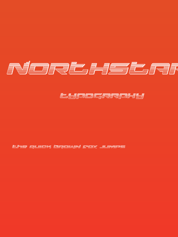 Northstar Chrome Italic Poster