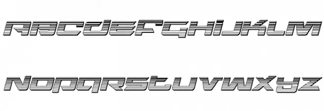 Northstar Chrome Italic 字体 大写