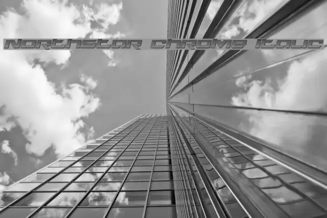 Northstar Chrome Italic Font examples