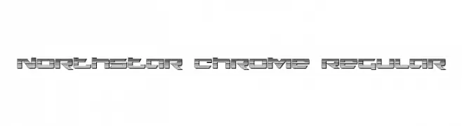 Northstar Chrome Regular  Скачать бесплатные шрифты