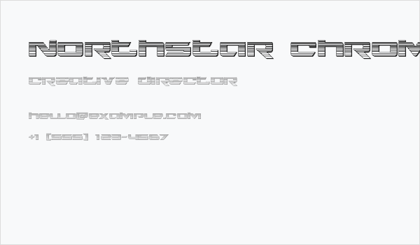 Northstar Chrome Regular Business Card