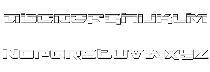 Northstar Chrome Regular Font LOWERCASE