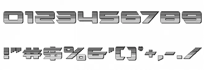 Northstar Chrome Font OTHER CHARS