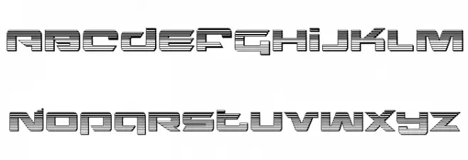 Northstar Chrome Font UPPERCASE