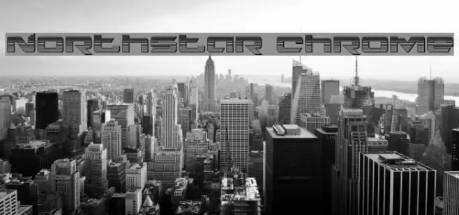 Northstar Chrome Font examples