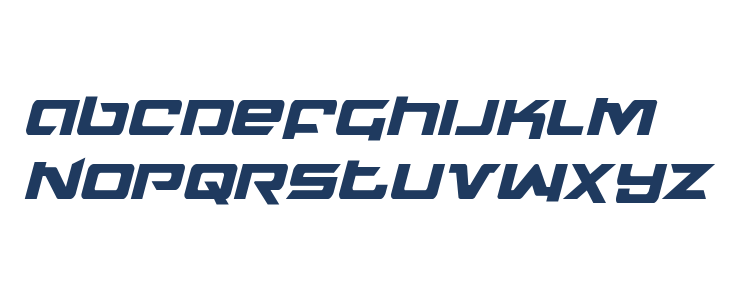 Northstar Condensed Italic Lowercase