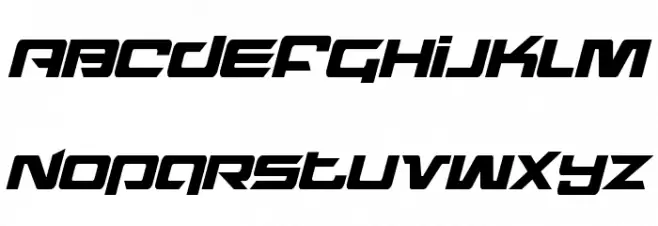 Northstar Condensed Italic Fonte MAIÚSCULAS