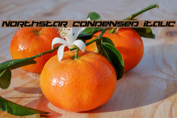 Northstar Condensed Italic Example 3