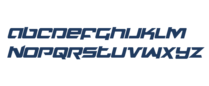 Northstar Condensed Italic Lowercase