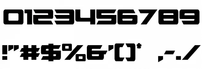 Northstar Condensed Font OTHER CHARS