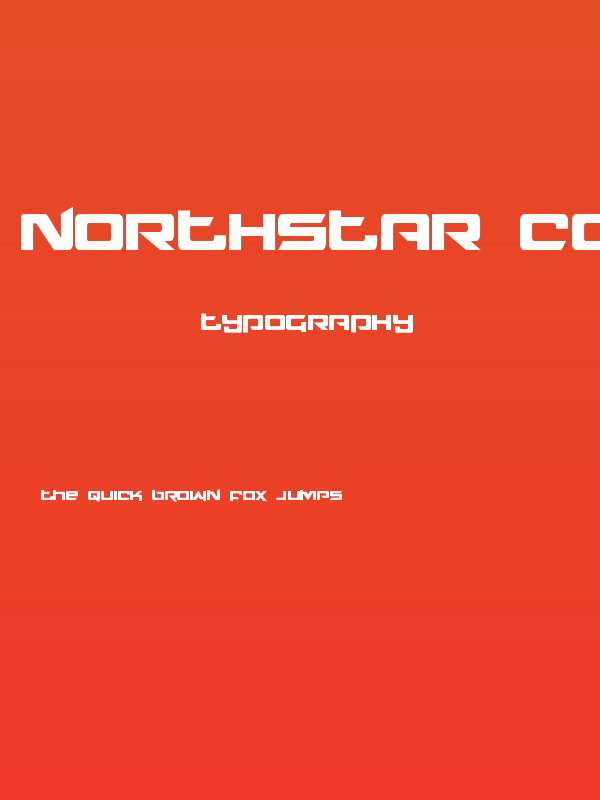 Northstar Condensed Poster
