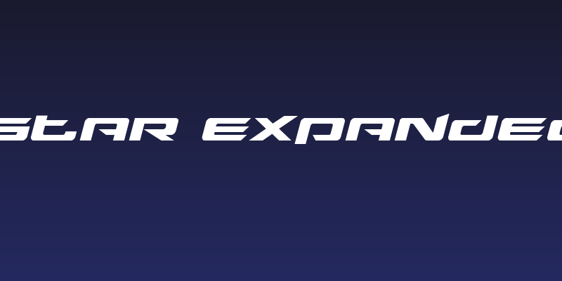 Northstar Expanded Italic Social Header